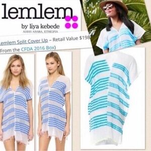 Lemlem lightweight split pullover cover up tunic top